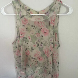 Astr sleeveless floral top